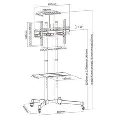 Techly ICA-TR16T 37-70” цена и информация | Кронштейны и крепления для телевизоров | pigu.lt