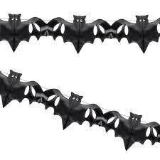 Popierinė šikšnosparnių girlianda, 4 m, 1 vnt. kaina ir informacija | Dekoracijos šventėms | pigu.lt
