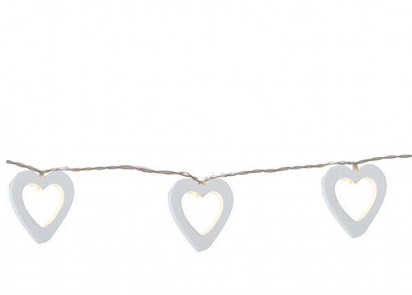 Girlianda su medinėmis širdelėmis kaina ir informacija | Girliandos | pigu.lt