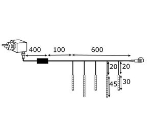 Стартовый комплект для гирлянды Snowmotion цена и информация | Гирлянды | pigu.lt