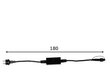 Maitinimo kabelis girliandai 180 cm kaina ir informacija | Girliandos | pigu.lt