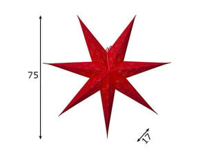 Звезда Decorus, красный цена и информация | Праздничные декорации | pigu.lt