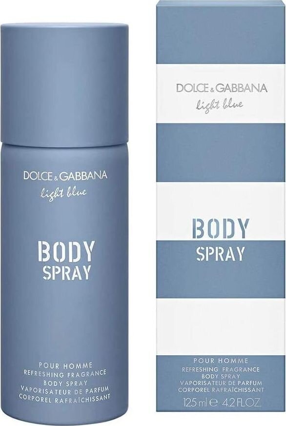 Kūno purškiklis Dolce & Gabbana Light Blue vyrams 125 ml kaina ir informacija | Parfumuota kosmetika vyrams | pigu.lt