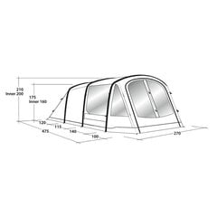 Палатка Outwell Rosedale 4PA цена и информация | Палатки | pigu.lt