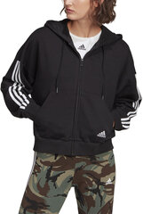 Джемпер Adidas W 3s Fz Hoodie Black GL1462/XL цена и информация | Женские толстовки | pigu.lt