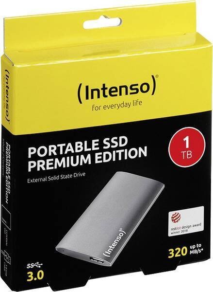 Intenso Premium Edition 1TB 3823460 kaina ir informacija | Išoriniai kietieji diskai (SSD, HDD) | pigu.lt