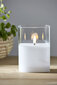 Dekoratyvinė LED žvakė Star Trading Flamme, skaidri, 9 x 12,5 cm kaina ir informacija | Žvakės, Žvakidės | pigu.lt