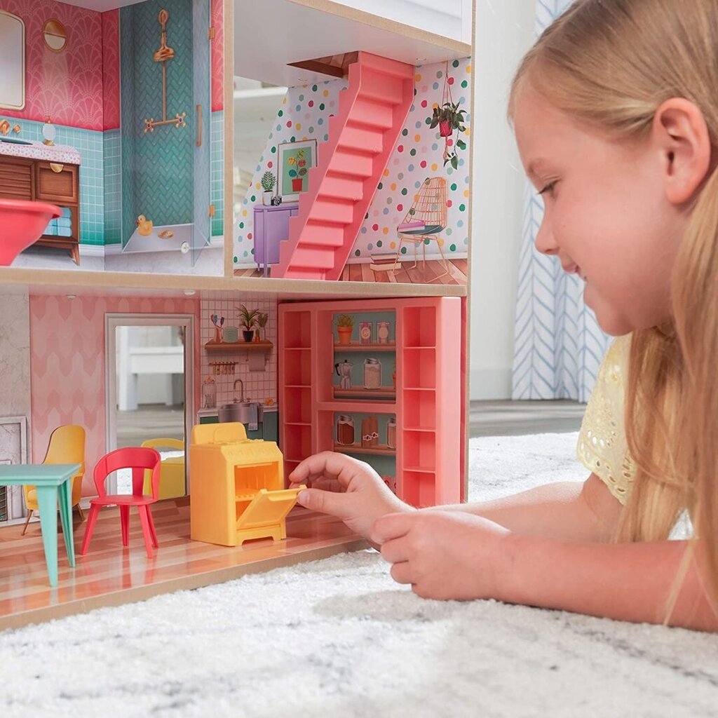 Žaidimų namelis lėlėms Kidkraft Charlie цена и информация | Žaislai mergaitėms | pigu.lt
