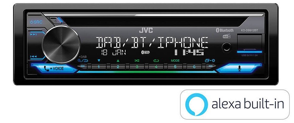 Automagnetola JVC KW-DB912BT kaina ir informacija | Automagnetolos, multimedija | pigu.lt