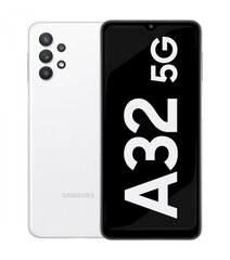 Samsung Galaxy A32 5G White 64 GB, Dual SIM kaina ir informacija | Mobilieji telefonai | pigu.lt
