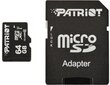 Atminties kortelė microSDXC Patriot LX 64GB + SD adapteris цена и информация | Atminties kortelės telefonams | pigu.lt