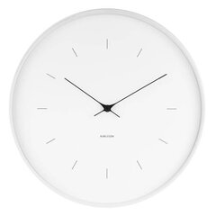 Sieninis laikrodis Butterfly D27,5 cm. baltas kaina ir informacija | Laikrodžiai | pigu.lt