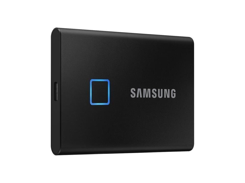 SAMSUNG T7 Touch 2TB USB 3.1 Write speed 1000 MBytes/sec Read speed 1050 MBytes/sec MU-PC2T0K/WW kaina ir informacija | Išoriniai kietieji diskai (SSD, HDD) | pigu.lt