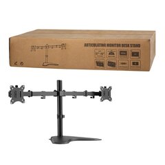 Logilink Dual Monitor Stand BP0099 Desk Mount  17-32   Maximum weight (capacity) 8 kg  Black 4052792060034 цена и информация | Кронштейны для монитора | pigu.lt