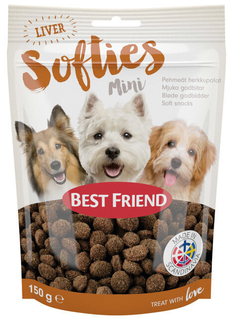 Best Friend skanėstai šunims su kepenim Softies, 150 g kaina ir informacija | Skanėstai šunims | pigu.lt