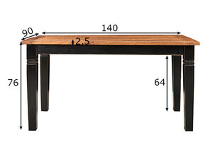 Обеденный стол Corsica 90x140 см цена и информация | Кухонные и обеденные столы | pigu.lt