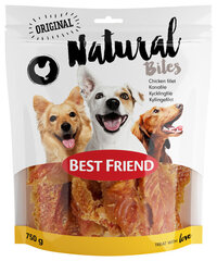 Best Friend Natural Bites šunims vištienos filė juostelės, 750 g цена и информация | Лакомства для собак | pigu.lt