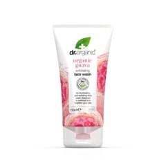 Veido prausiklis Dr. Organic Organic Guava Exfoliating Face Wash, 150 ml цена и информация | Средства для очищения лица | pigu.lt