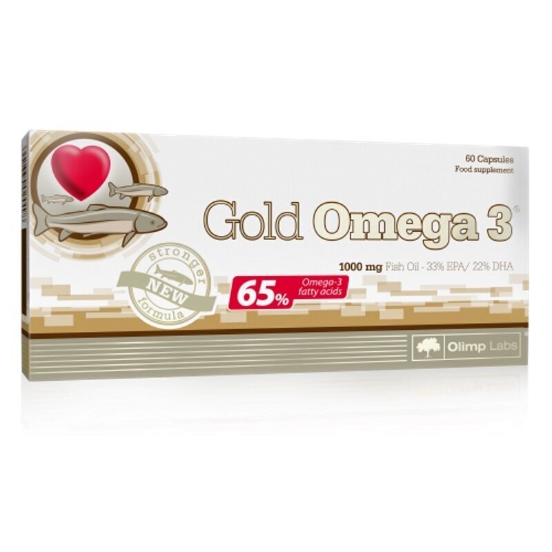 Maisto papildas Olimp Gold Omega 3, 60 kapsulių kaina ir informacija | Vitaminai, maisto papildai, preparatai gerai savijautai | pigu.lt
