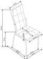 4-ių kėdžių komplektas Halmar K416, mėlynas kaina ir informacija | Virtuvės ir valgomojo kėdės | pigu.lt