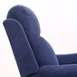 Fotelis-reglaineris Home4You Milo, mėlynas kaina ir informacija | Svetainės foteliai | pigu.lt