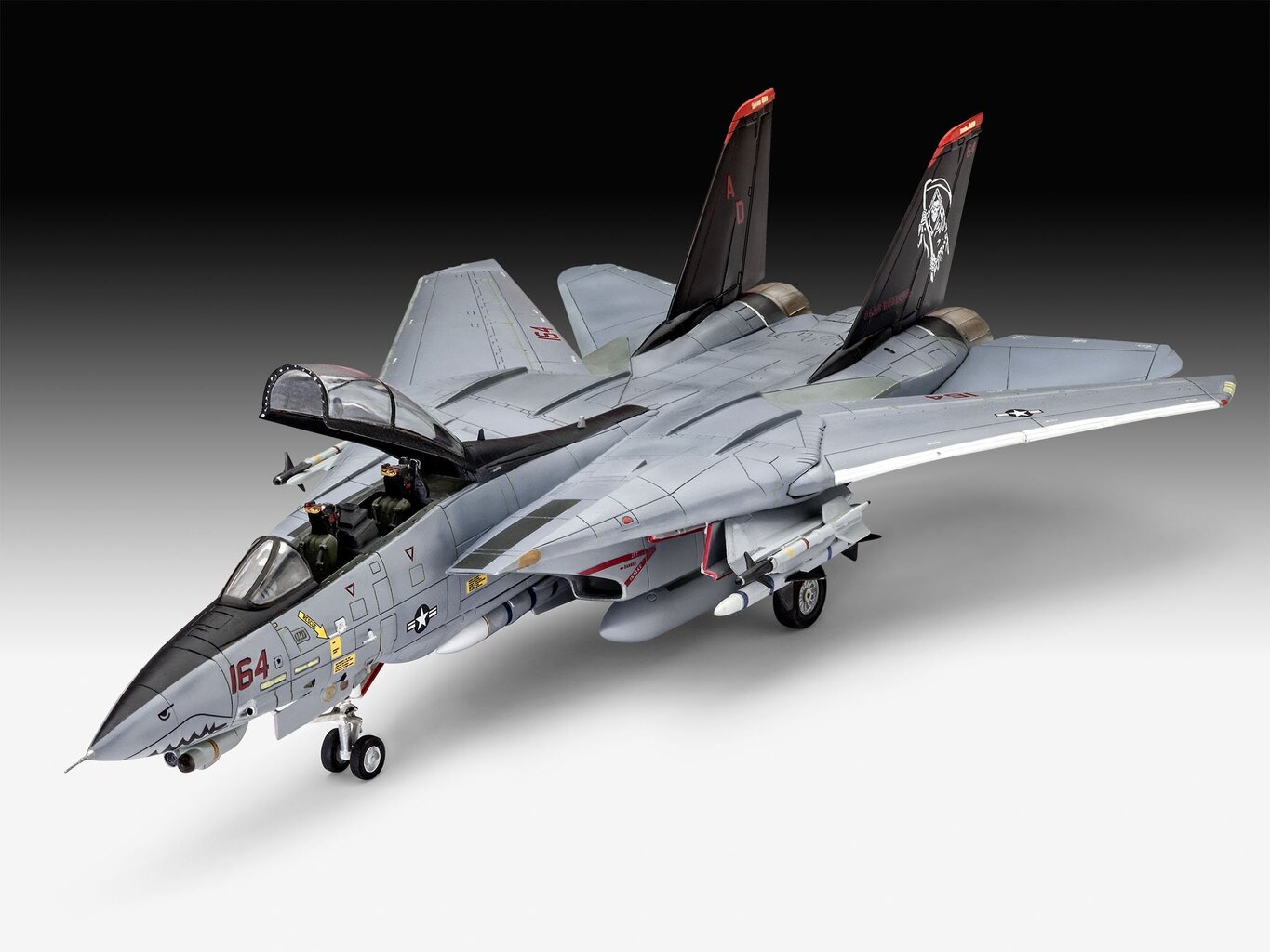 Lėktuvas Revell F14D Super Tomcat, pilkas kaina ir informacija | Žaislai berniukams | pigu.lt