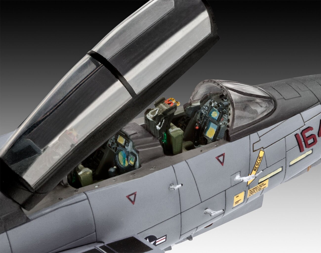 Lėktuvas Revell F14D Super Tomcat, pilkas kaina ir informacija | Žaislai berniukams | pigu.lt