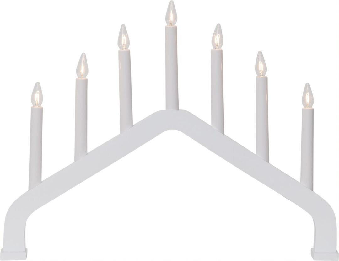 Žvakidė elektrinė House, balta цена и информация | Kalėdinės dekoracijos | pigu.lt