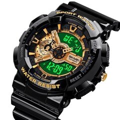 Мужские часы SKMEI 1688 BK GD Black Gold цена и информация | Мужские часы | pigu.lt