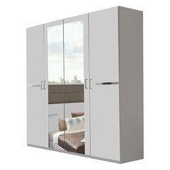 Шкаф Anna, 180 см, белый цена и информация | Шкафы | pigu.lt