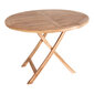 Sodo stalas Oviedo, rudas kaina ir informacija | Lauko stalai, staliukai | pigu.lt