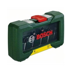 6 vnt. pjaustytuvų komplektas su 8 mm tvirtinimu iš „Bosch“ kaina ir informacija | Mechaniniai įrankiai | pigu.lt