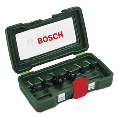 Набор фрез с креплением 8 мм от Bosch, 6 шт. цена и информация | Механические инструменты | pigu.lt