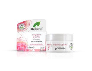 Gelinis veido drėkinamasis kremas Dr. Organic Guava Gel Moisturiser, 50 ml kaina ir informacija | Veido kremai | pigu.lt