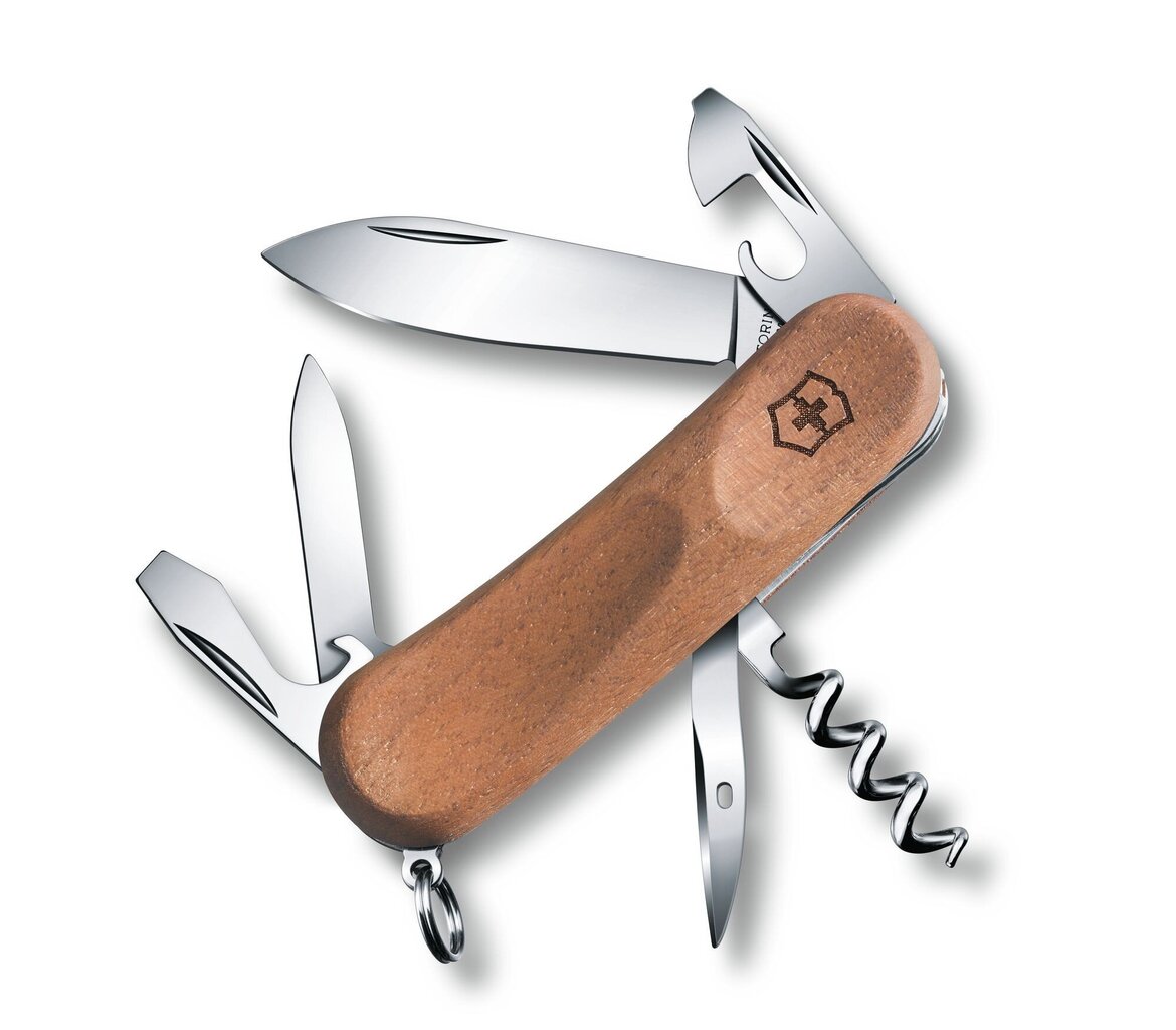 Victorinox Evo Wood 10 kaina ir informacija | Turistiniai peiliai, daugiafunkciniai įrankiai | pigu.lt