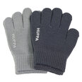 Huppa детские перчатки весна-осень  LEVI 2 шт., серый-темно-серый 907156013