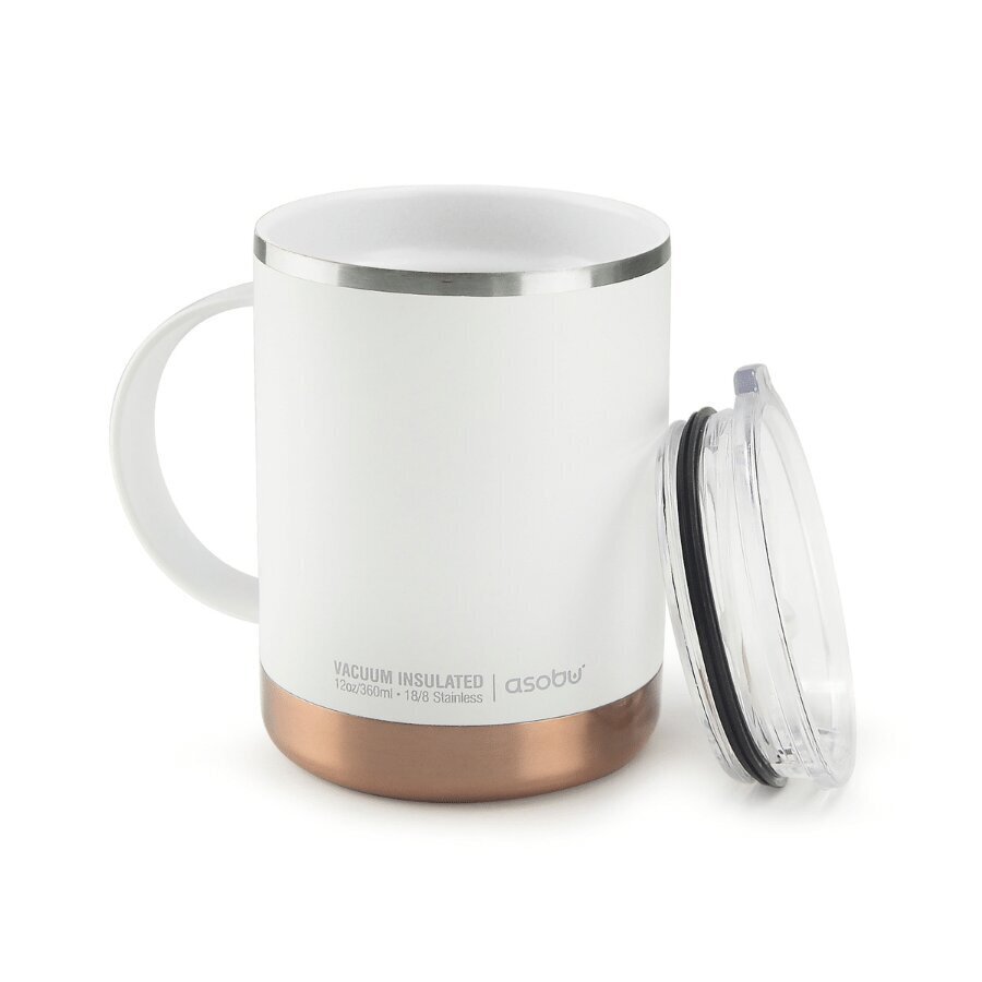 Terminis puodelis Asobu Urban, 360 ml, baltas kaina ir informacija | Termosai, termopuodeliai | pigu.lt
