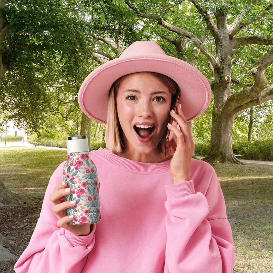 Terminis buteliukas Asobu Urban, 460 ml, rožinis kaina ir informacija | Termosai, termopuodeliai | pigu.lt