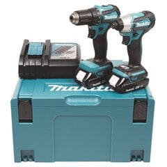 Įrankių rinkinys Makita DLX2220AJ (DDF483+DTD155) 18V 2X2.0 Ah kaina ir informacija | Suktuvai, gręžtuvai | pigu.lt