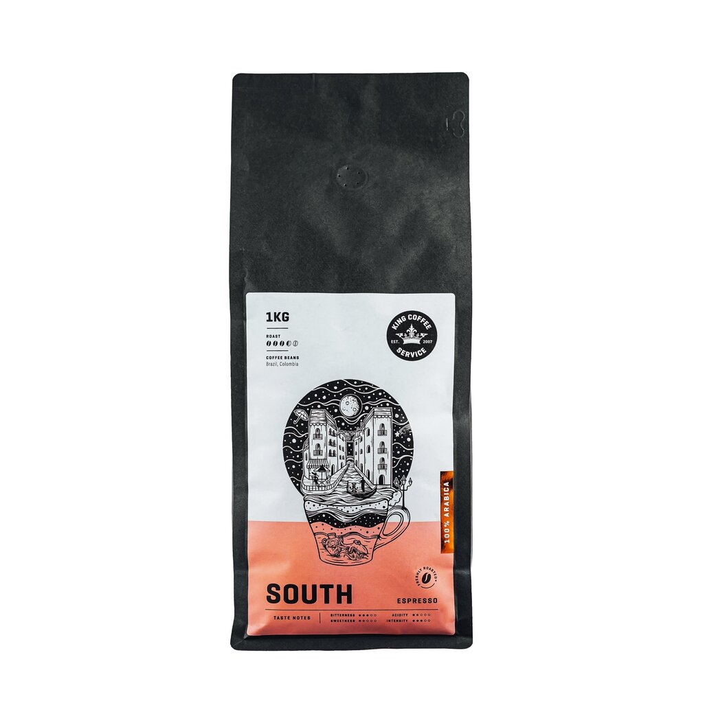 King Coffee Service South kavos pupelės, 1 kg kaina ir informacija | Kava, kakava | pigu.lt