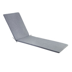 Покрытие для шезлонга SIMPLE GREY 55x195x3cm, серый, 100%полиэстер, ткань 757 цена и информация | Подушки, наволочки, чехлы | pigu.lt