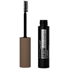 Тушь для бровей Maybelline Brow Fast Sculpt Gel Mascara - Gel mascara for eyebrows Medium Brown #58453E, 16 мл цена и информация | Карандаши, краска для бровей | pigu.lt