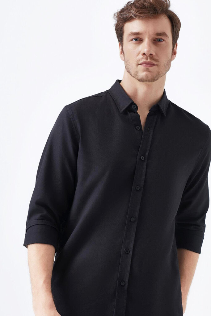Marškiniai vyrams Mavi 020579900, juodi цена и информация | Vyriški marškiniai | pigu.lt