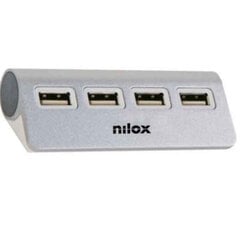 USB-разветвитель Nilox NXHUB04ALU2 цена и информация | Адаптеры, USB-разветвители | pigu.lt
