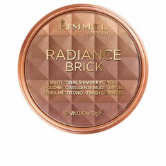Kompaktinė pudra Rimmel Pressed Powder Radiance Brick Dark 003, 12g kaina ir informacija | Makiažo pagrindai, pudros | pigu.lt
