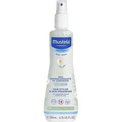 Детский спрей для тела и волос Mustela, 200 мл цена и информация | Косметика для мам и детей | pigu.lt