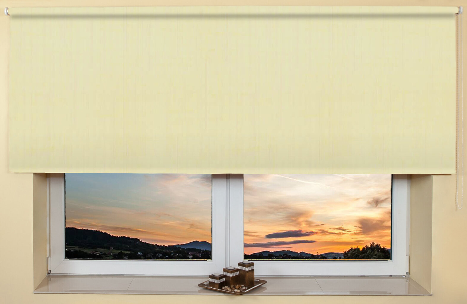 Sieninis / lubų roletas 130x170 cm, 875 Smėlio kaina ir informacija | Roletai | pigu.lt