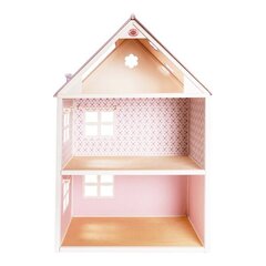 Деревянный кукольный домик, белый цена и информация | Игрушки для девочек | pigu.lt