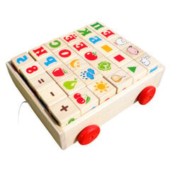 Деревянные кубики, 30шт цена и информация | Игрушки для малышей | pigu.lt