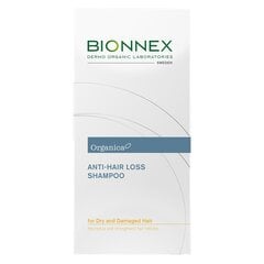 Šampūnas nuo plaukų slinkimo sausiems ir pažeistiems plaukams Bionnex Organica, 300 ml kaina ir informacija | Šampūnai | pigu.lt